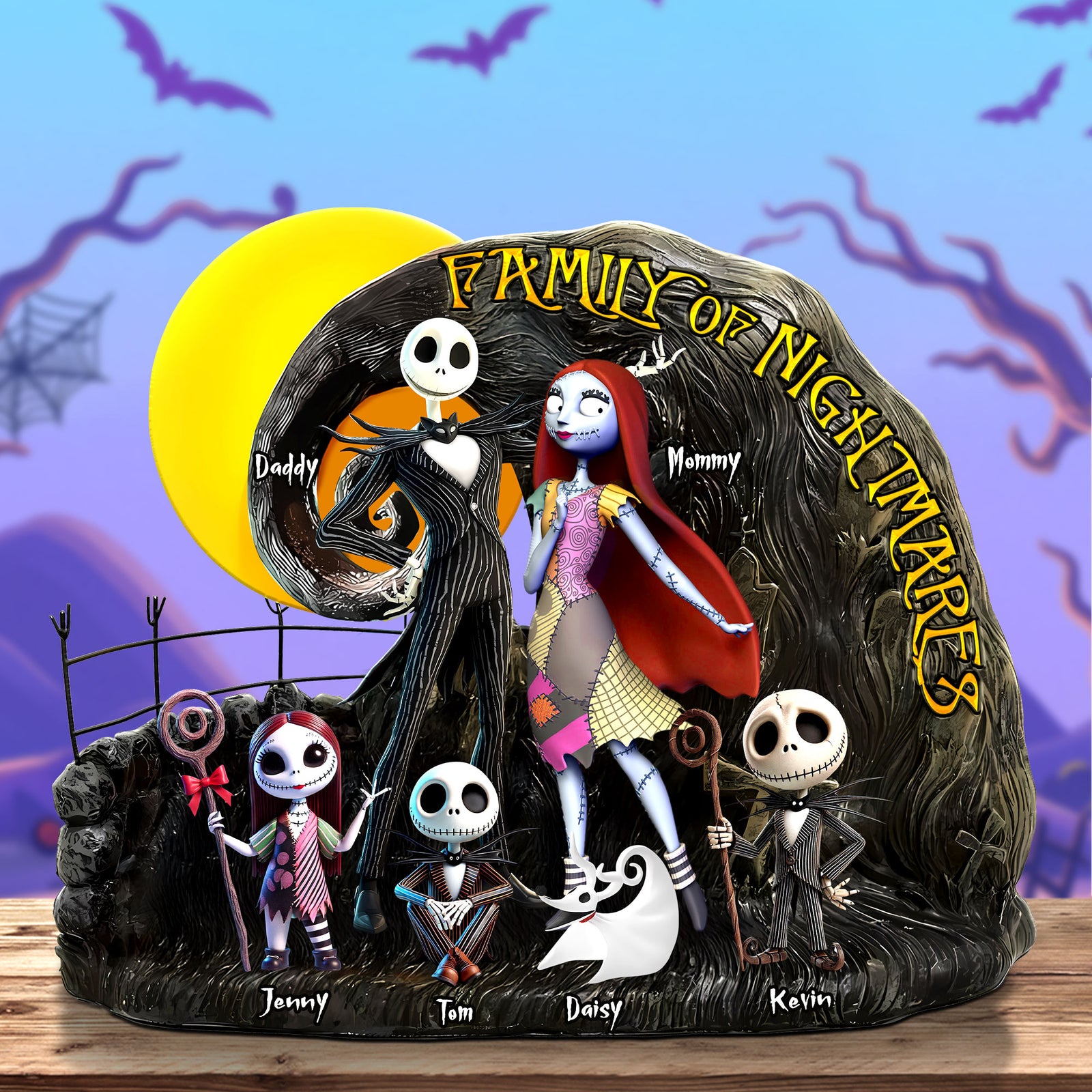 Horror Family Plaque - Personalized Gifts For Family 05ohti160425 - Shaped Plaques - GoDuckee