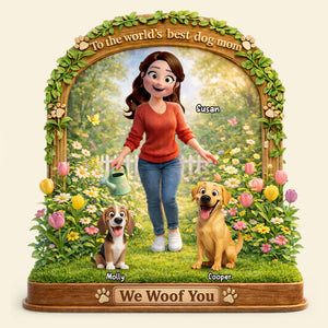 Dog Lover Acrylic Plaque - Personalized Gifts For Dog Mom Plaque 01TOTI120326 - Shaped Plaques - GoDuckee