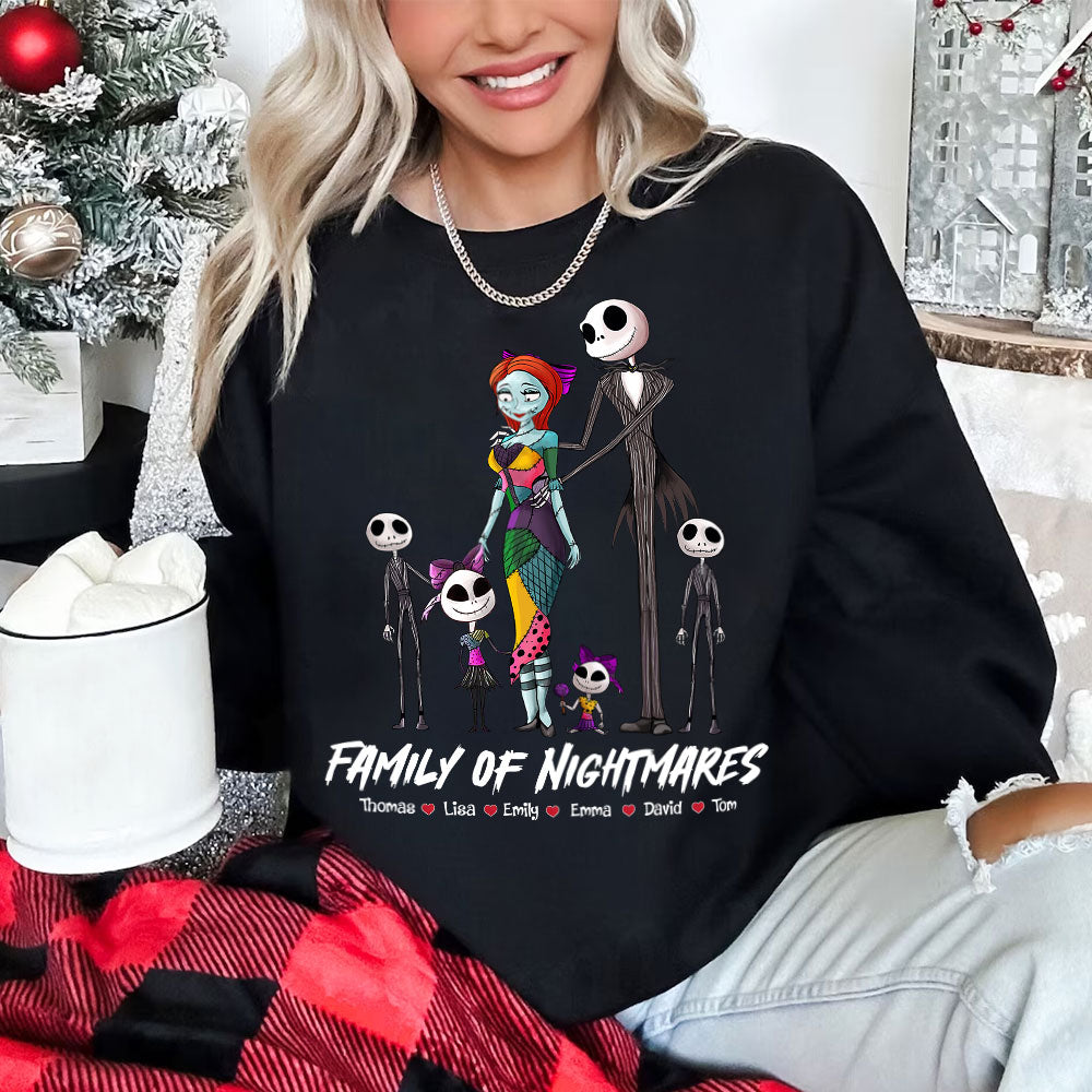 Family Of Nightmares, Gift For Family, Personalized Shirt, Horror Family Shirt, Halloween Gift 05OHTI220923 - Shirts - GoDuckee