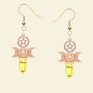 Witch Acrylic Earrings - Personalized Gifts For Witch Lovers 02nati180725 - Earrings - GoDuckee