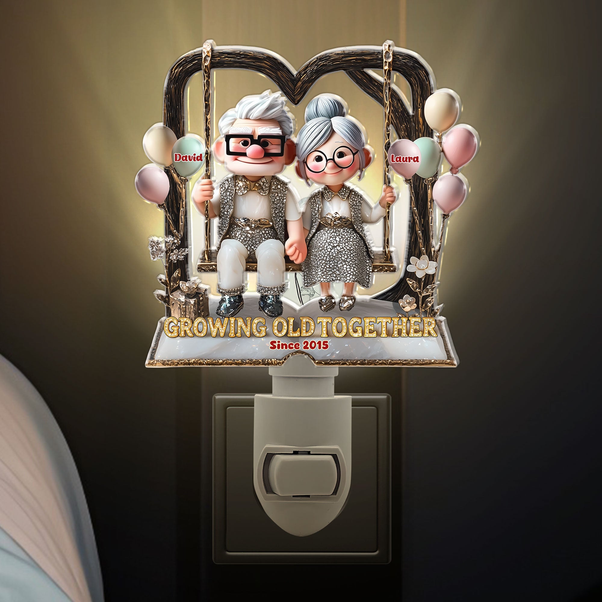 Old Couple Night Light - Personalized Gifts For Couple 06tgti280525 - Night Lights - GoDuckee