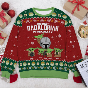 Personalized Christmas Gifts For Dad Ugly Sweater, The Best Dad 05KATI180924HH - Ugly Christmas Sweater - GoDuckee