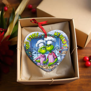 Personalized Gifts For Couple Christmas Ornament 04HUTI211024 - Ornament - GoDuckee