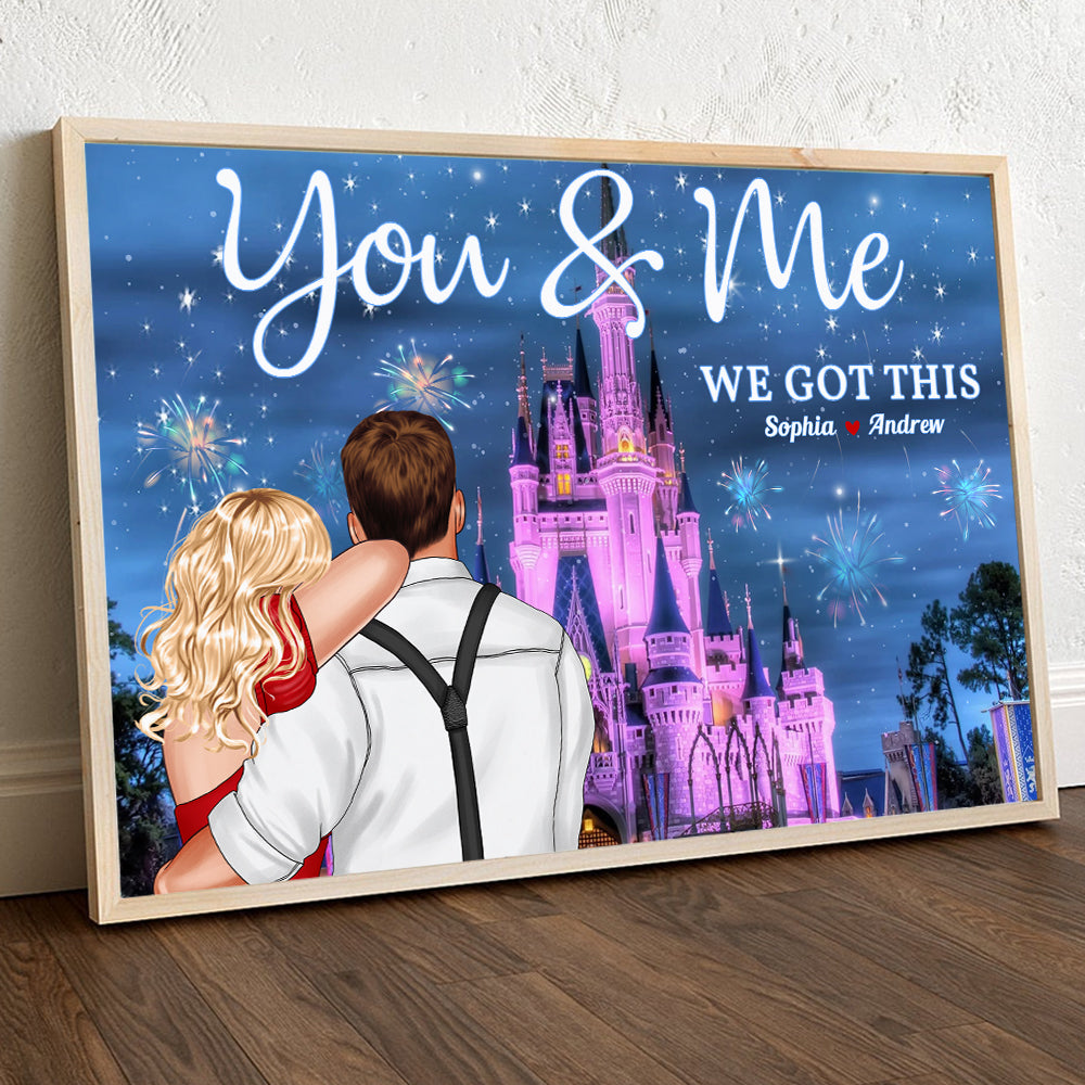 You And Me, Personalized Sweet Couple Canvas Poster 01QHDT040323TM - Poster & Canvas - GoDuckee