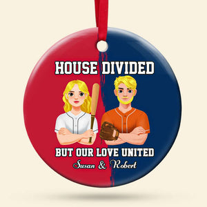 Personalized Gifts For Couple Christmas Ornament Baseball Couple 03HUTI141024HG - Ornament - GoDuckee