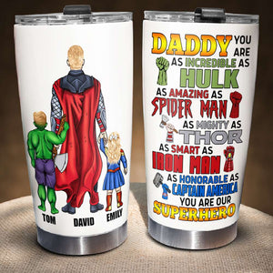 Gift For Hero Dad 01ACDT250523TM Personalized Family Daddy Tumbler - Tumbler Cup - GoDuckee