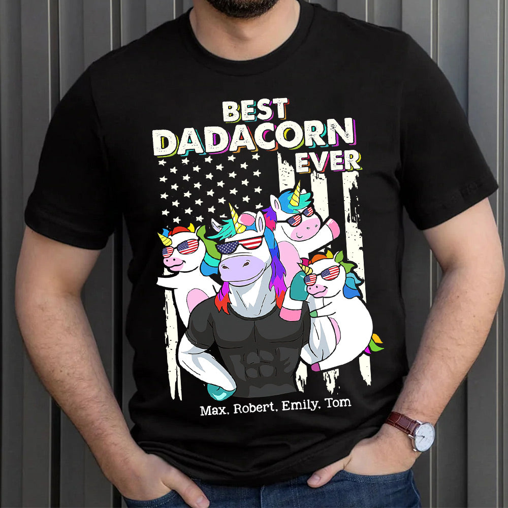 Best Dadacorn Ever 02dnti080623 Personalized Shirt - Shirts - GoDuckee
