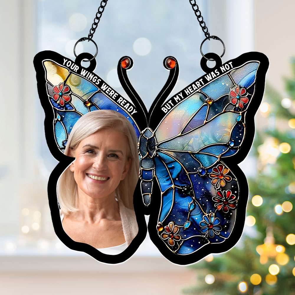 Custom Photo Gifts For Memorial Heaven SunCatcher Ornament 04NATI220824 - Ornament - GoDuckee