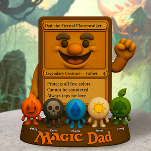 Magic Game Dad Plaque - Personalized Gifts For Dad 01nati050525 - Shaped Plaques - GoDuckee