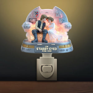 Galaxy Couple Night Light - Personalized Gifts For Couple 03tgti280525 - Night Lights - GoDuckee