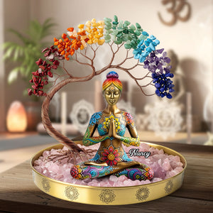 Yoga Girl Plaque - Personalized Gifts For Yoga Lovers 03nati090625 - Shaped Plaques - GoDuckee