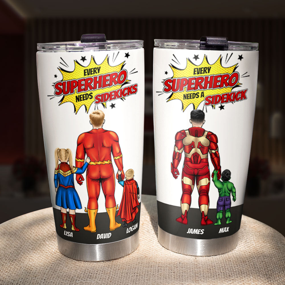 Power Family Dad 03ACTI020523TM Gift For Father's Day, Personalized Tumbler - Tumbler Cup - GoDuckee