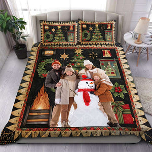 Custom Photo Gifts For Family Quilt Bedding Set 04HUTI311024 - Blanket - GoDuckee