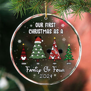 Personalized Gifts For Chirstmas Tree Family Crystal Ornament 05NATI220824 - Ornament - GoDuckee