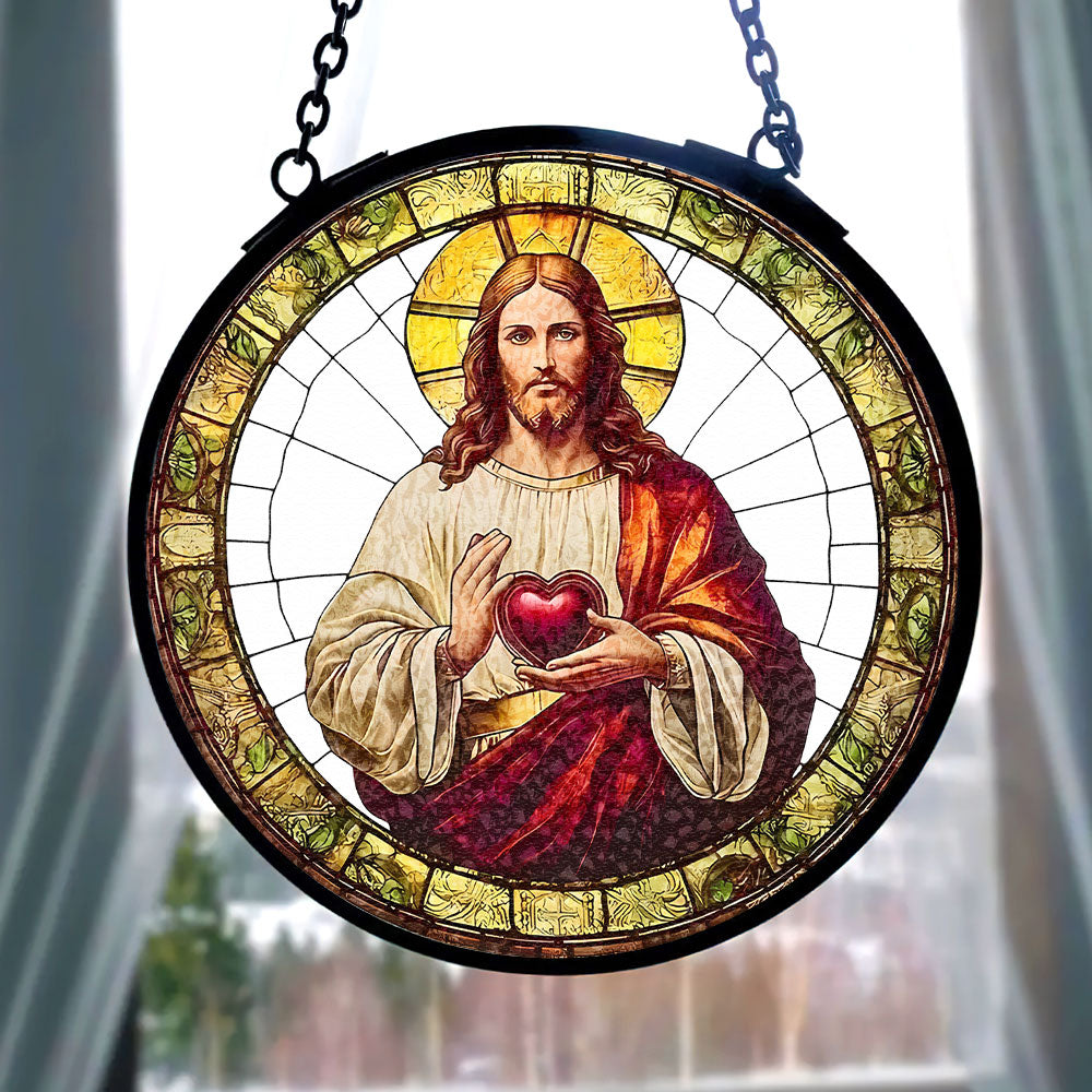 Personalized Gifts For Jesus Lover Stained Glass Easter Day 02xqti060125 - Ornament - GoDuckee