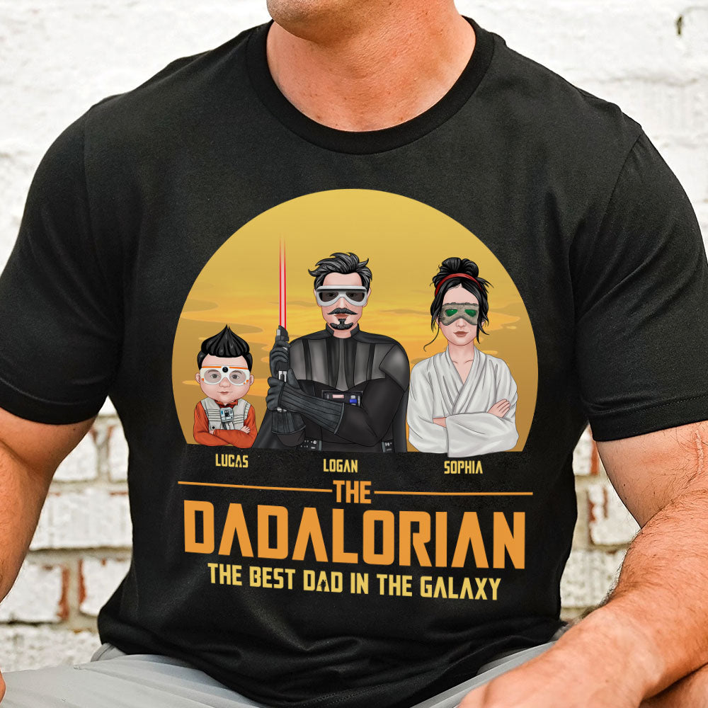 Dadalorian The Best Dad Personalized Dad Shirt T-shirt-05NATI190423TM - Shirts - GoDuckee