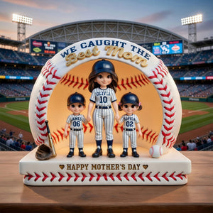Baseball Mom Acrylic Plaque - Custom Photo Gifts For Mother's Day Plaque 01TYTI160426 - Shaped Plaques - GoDuckee