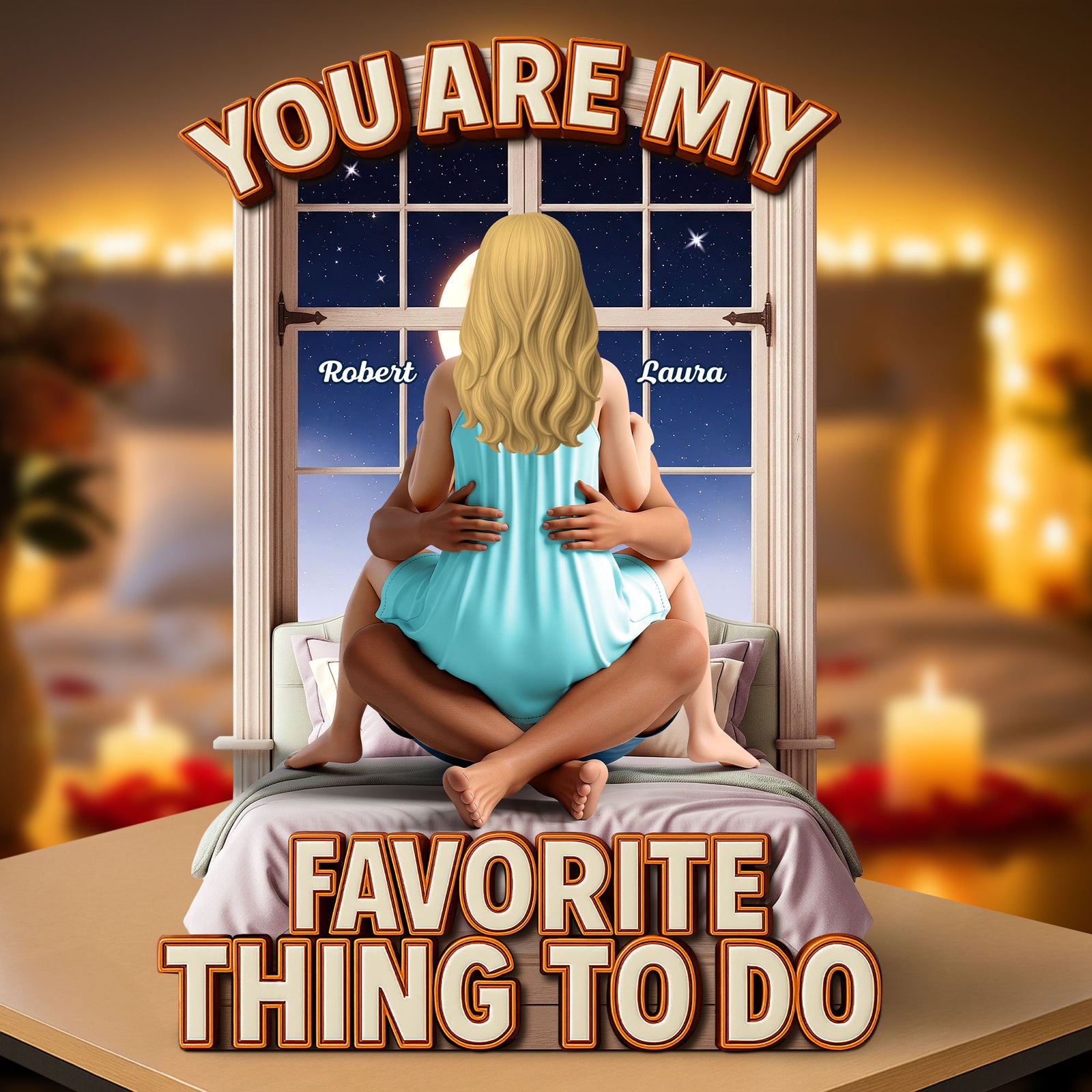 Naughty Couple Plaque - Personalized Gifts For Couple 02ohti190625 - Shaped Plaques - GoDuckee