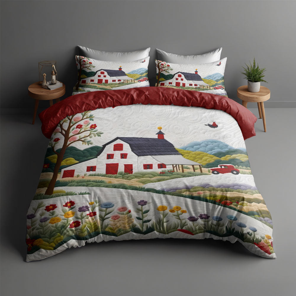 Gifts For Farm Lover Quilt Bed Set 06huti180125 - Blanket - GoDuckee