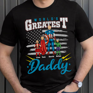 The Best Daddy, Gift For Hero Dad 08DTDT270423TM Personalized Shirt Hoodie Sweatshirt - Shirts - GoDuckee
