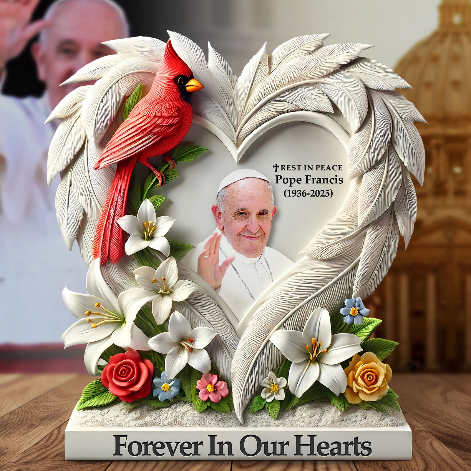 Forever In Our Hearts Plaque - Gift For Heaven 041HUTI210425 - Shaped Plaques - GoDuckee