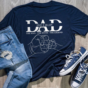 Dad The Myth The Legend Personalized Shirt, Gift For Father's Day - Shirts - GoDuckee