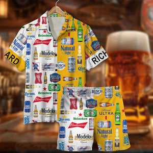 Personalized Gifts For Beer Lovers 02TODC090724 Beer Brands Hawaiian Set - Hawaiian Shirts - GoDuckee