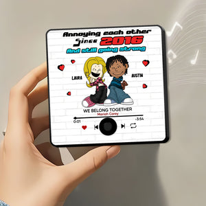 Custom Music Gifts For Couple Fridge Magnet 02kati271224hg - Fridge Magnet - GoDuckee