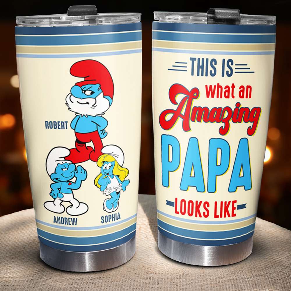 This Is What An Amazing Papa, TT 04DNDT150523 Personalized Family Dad Tumbler - Tumbler Cup - GoDuckee