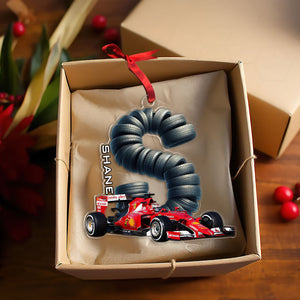 Custom Letter Gifts For Sport Car Racing Fan Ornament 05qhti251024 - Ornament - GoDuckee