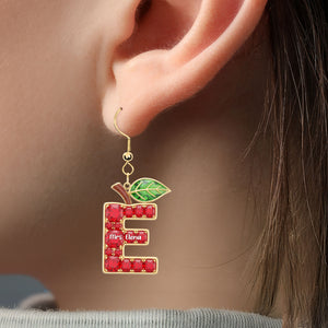Cute Teacher Earrings - Personalized Gifts For Teachers 01huti150725 - Earrings - GoDuckee