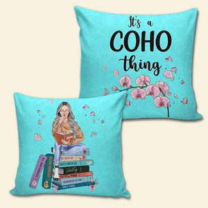 Girl Reading Book 01HUDT070323TM Personalized Square Pillow Gift - Pillow - GoDuckee