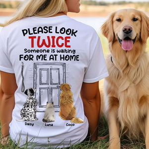 Someone Is Waiting For Me At Home Personalized Shirts, Gift For Pet Lover - Shirts - GoDuckee