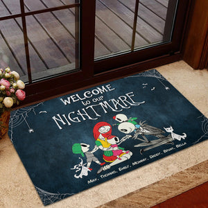 Welcome To Horror Family, 01QHDT150423 Personalized Family Doormat - Doormat - GoDuckee