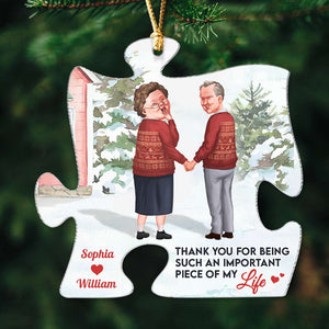 Love Of My Life, Personalized Ornament, Gifts For Old Couple - Ornament - GoDuckee