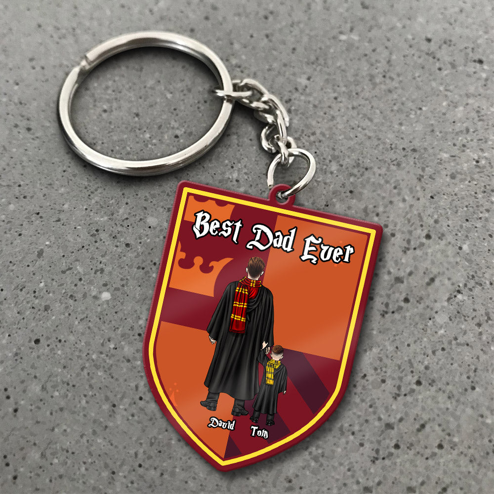 Best Dad Ever, Personalized Keychain 06HUDT300523TM - Keychains - GoDuckee