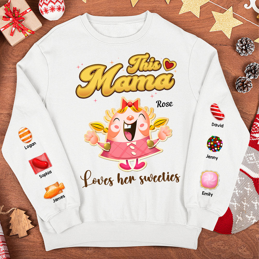 This Mama Love Her Sweeties, Gift For Family, Personalized Shirt, Candy Kids Shirt 05HTTI041023 - AOP Products - GoDuckee