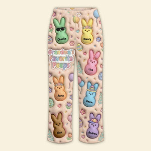 Bunny Kids Easter Day Pajama Pants - Personalized Gift For Grandma Pants 02NATI100326 - Pajama Pant - GoDuckee