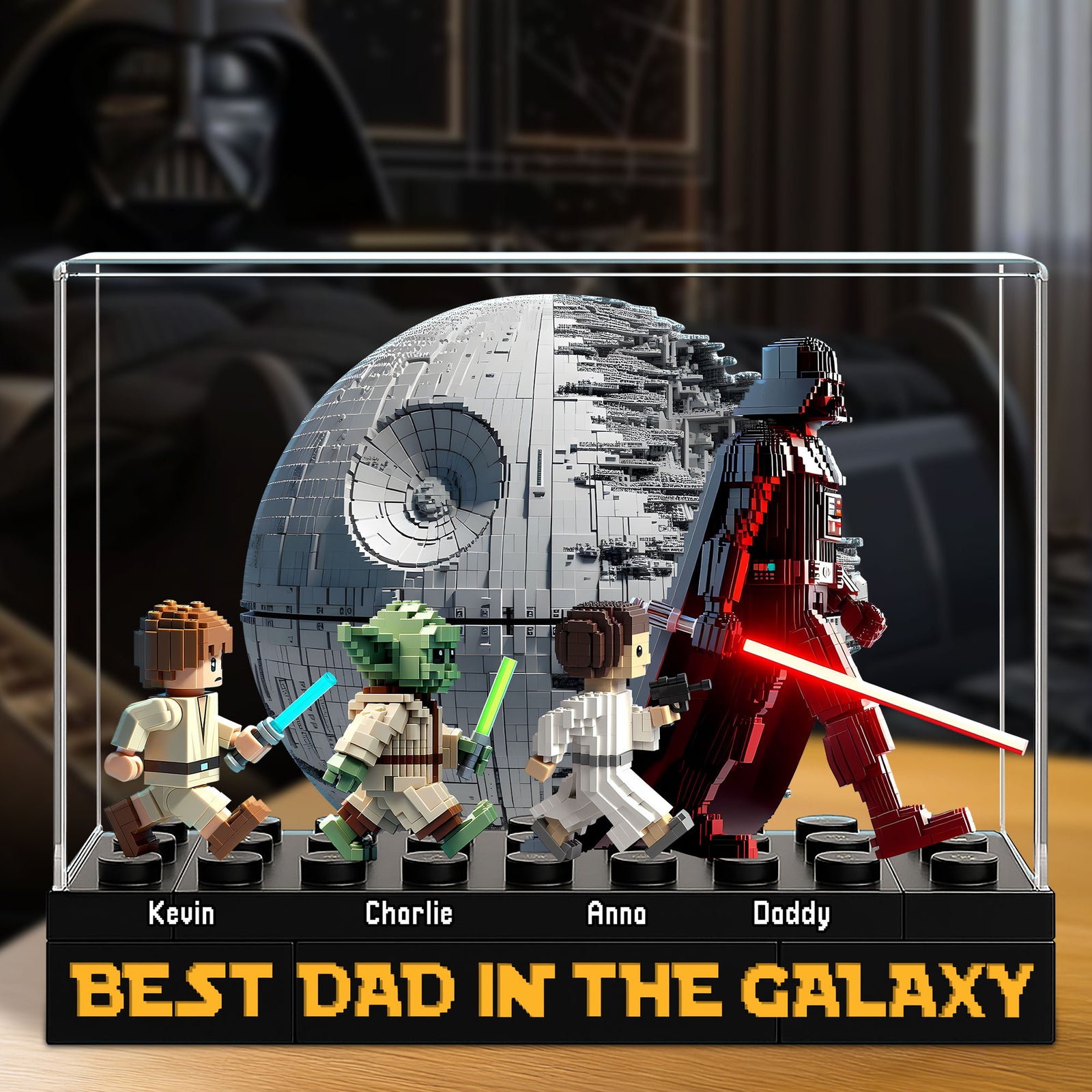 Galaxy Dad Plaque - Personalized Gifts For Dad 02ohti200525 - Shaped Plaques - GoDuckee