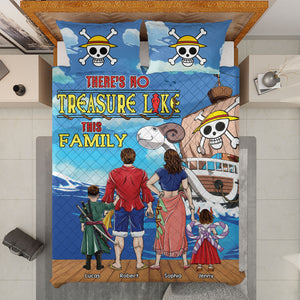 Personalized Gifts For Family Bedding Set Family Pirate Treasure 04XQTI090724PA - Blanket - GoDuckee