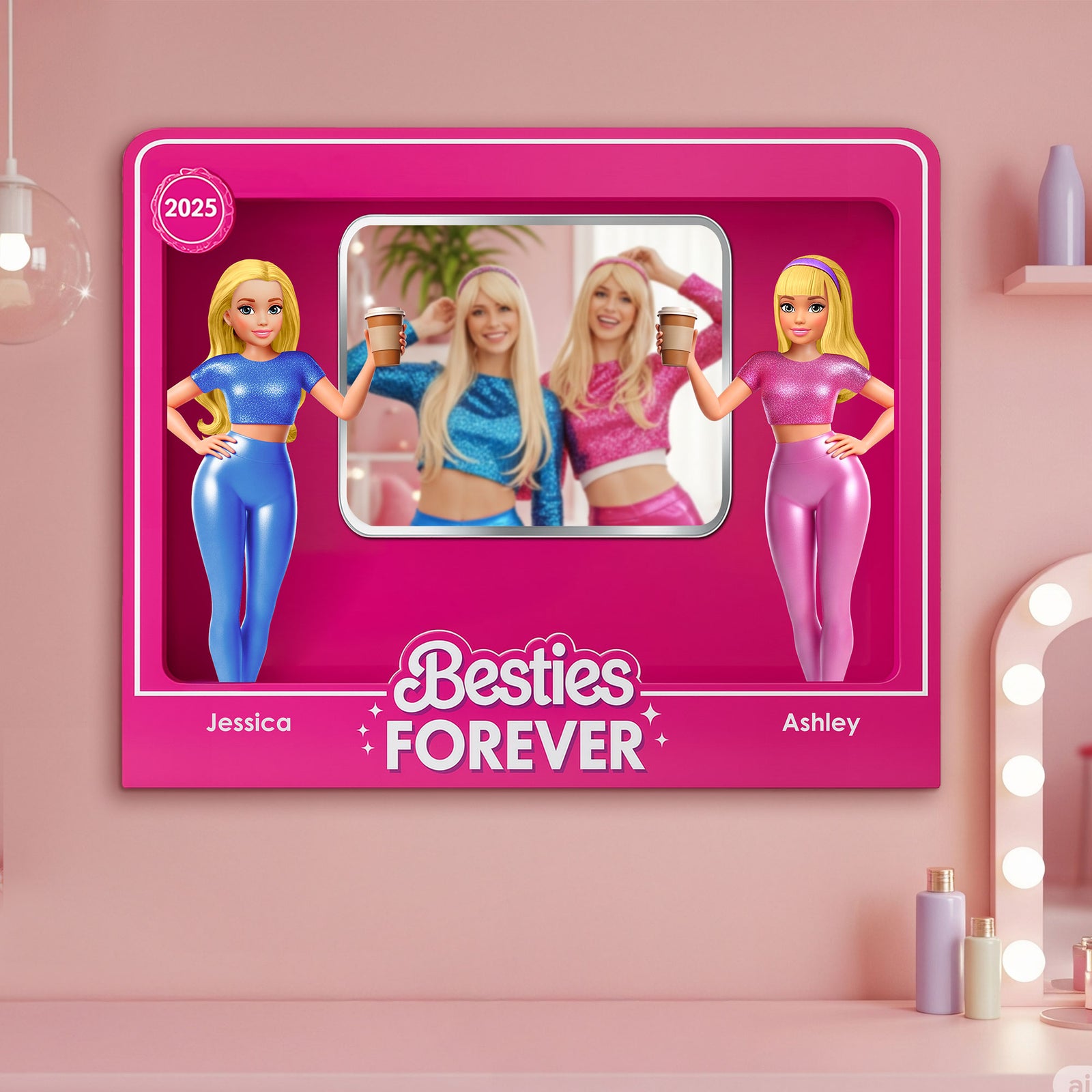 Adorable Besties Mirror - Personalized Gifts For Besties 01ohti290725 - Mirror - GoDuckee