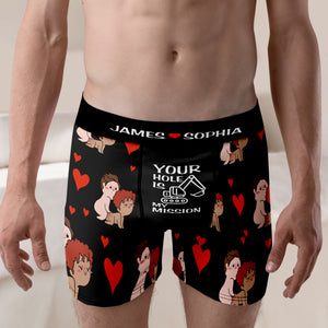 Personalized Gifts For Couple Men's Boxers 06TODC060624 - Boxers & Briefs - GoDuckee