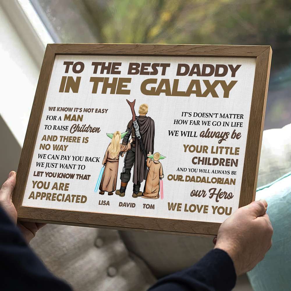 We Love You Daddy, 04NADT270423HH Personalized Canvas Poster - Poster & Canvas - GoDuckee