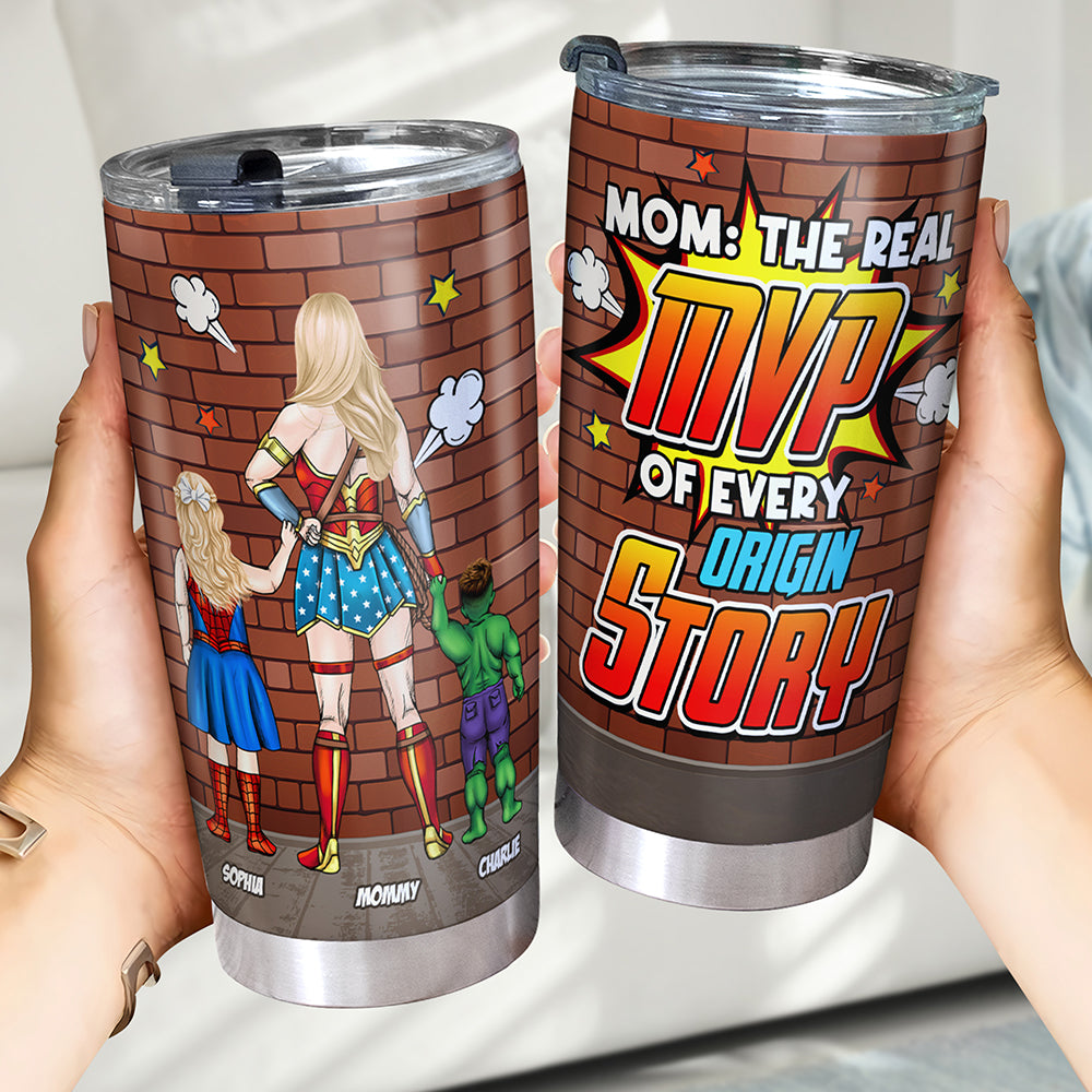 Personalized Gifts For Superhero Mom Tumbler 01ohti130225pa - Tumbler Cup - GoDuckee