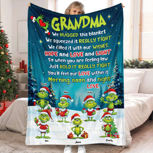 Personalized Gifts For Grandma Christmas Blanket 04ACTI270924 - Blanket - GoDuckee