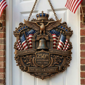 250th USA Anniversary Metal Sign - Personalized Patriotic Gifts 01TYTI190326 - Metal Signs - GoDuckee