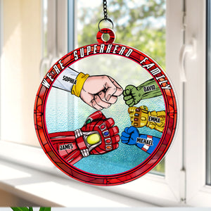 Personalized Gifts For Family Suncatcher Ornament 05XQDC170624HA - Ornament - GoDuckee