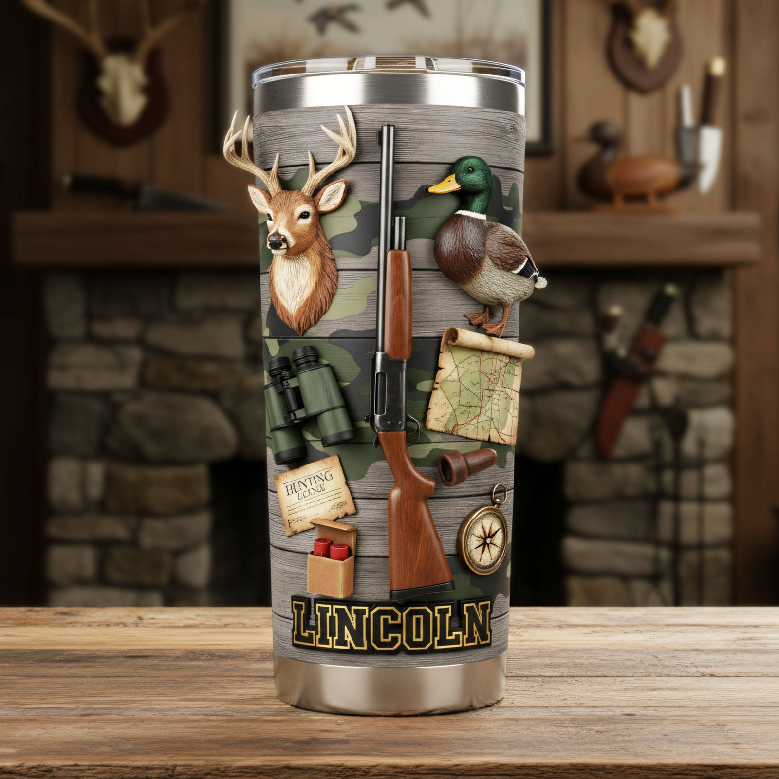 Hunting Lover 20oz Tumbler - Personalized Gifts For Hunter Tumbler 05KITI261225 - Tumbler Cup - GoDuckee