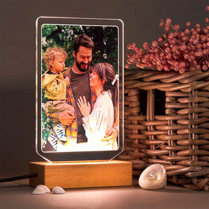 Family Gift, Personalized Led Light, Custom Image Family, Friends, Couple Led Light - Led Night Light - GoDuckee