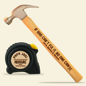 You Are Loved Beyond Measure - Personalized Hammer And Tape Measure Set - Gift For Dad - Hammer & Tape Measure - GoDuckee